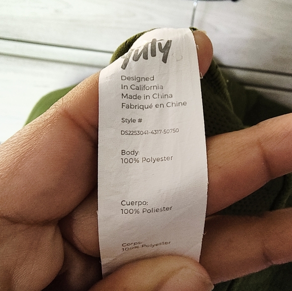 FABLETICS X YITTY Backless Hoodie Sport Dress Cap Sleeve Moss Green - Picture 7 of 10